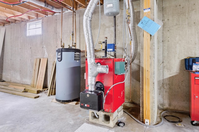 17 Saddleback Vw, Rangeley, ME 04970 - utility room featuring water heater