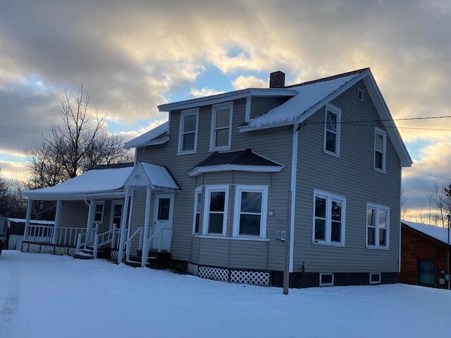 exterior space with covered porch