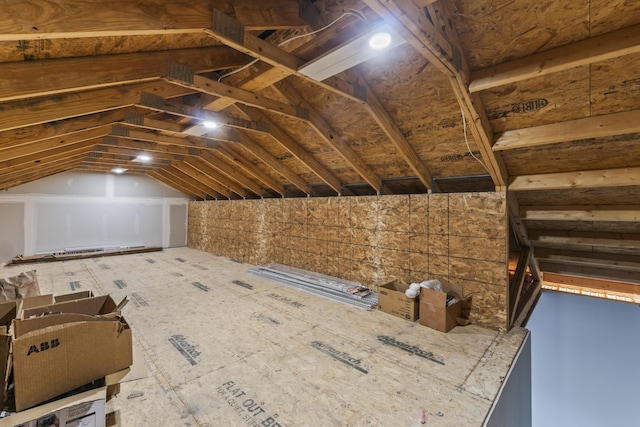 view of attic