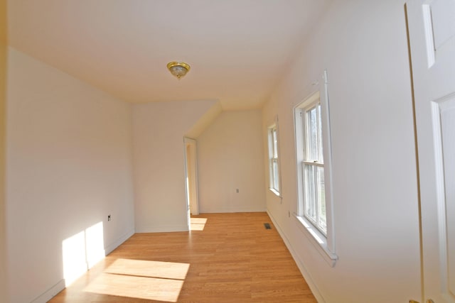 interior space with light wood-type flooring