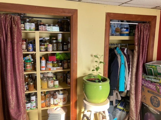 view of pantry