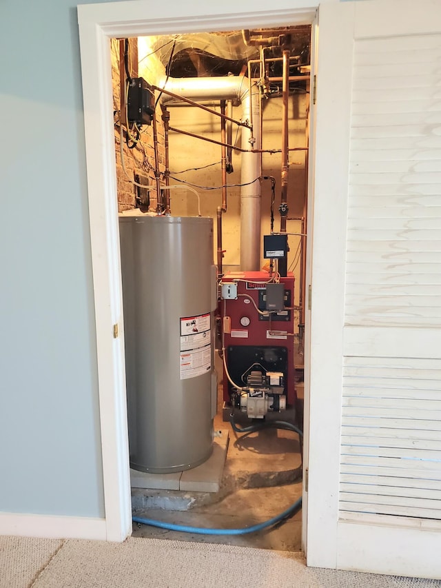 utilities featuring water heater