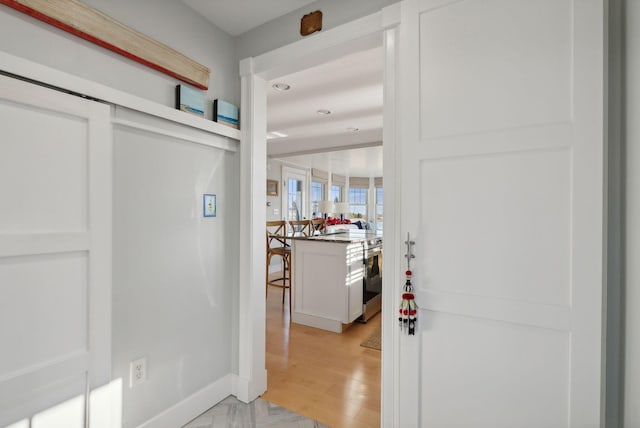 6 Brooks St, Kennebunkport, ME 04046 - corridor featuring recessed lighting and baseboards