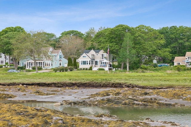 6 Brooks St, Kennebunkport, ME 04046 - rear view of property featuring a water view