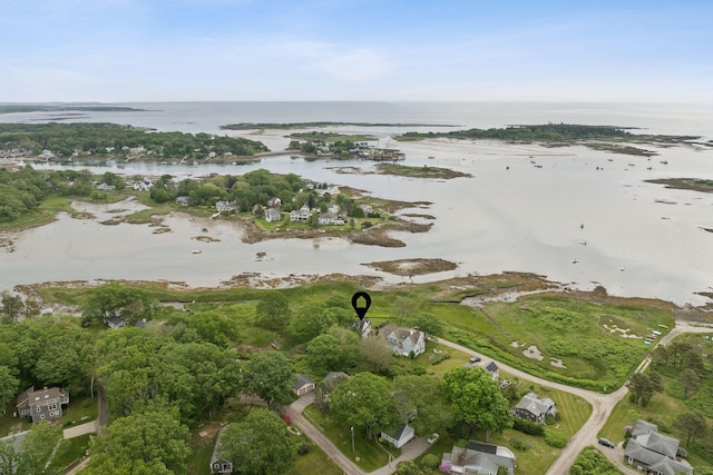 6 Brooks St, Kennebunkport, ME 04046 - aerial view of property's location with a nearby body of water