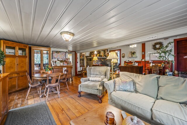 9 Dry Point Dr, Rome, ME 04963 - living room featuring light hardwood / wood-style floors