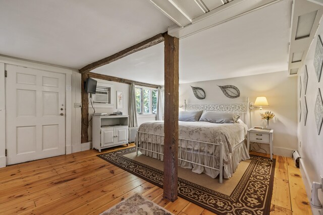 9 Dry Point Dr, Rome, ME 04963 - bedroom with light hardwood / wood-style floors and radiator