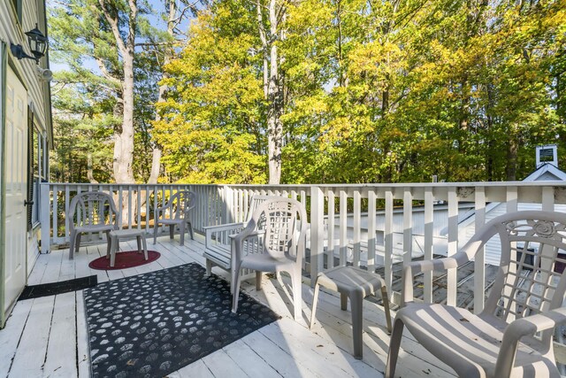 9 Dry Point Dr, Rome, ME 04963 - view of wooden terrace