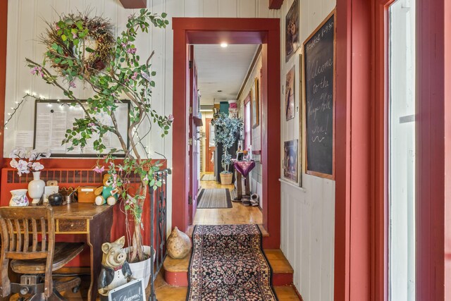 9 Dry Point Dr, Rome, ME 04963 - corridor featuring wood-type flooring