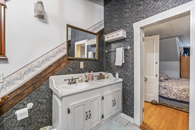 9 Dry Point Dr, Rome, ME 04963 - bathroom with vanity and wood-type flooring