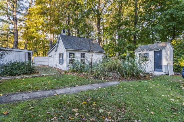 9 Dry Point Dr, Rome, ME 04963 - view of yard with a storage unit