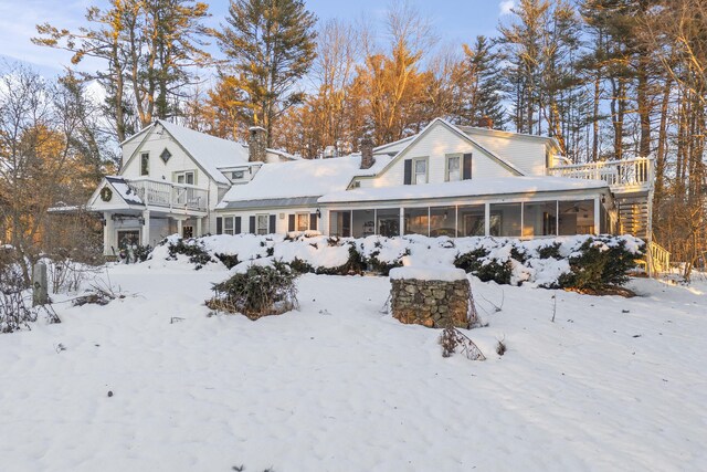 9 Dry Point Dr, Rome, ME 04963 - view of snow covered property