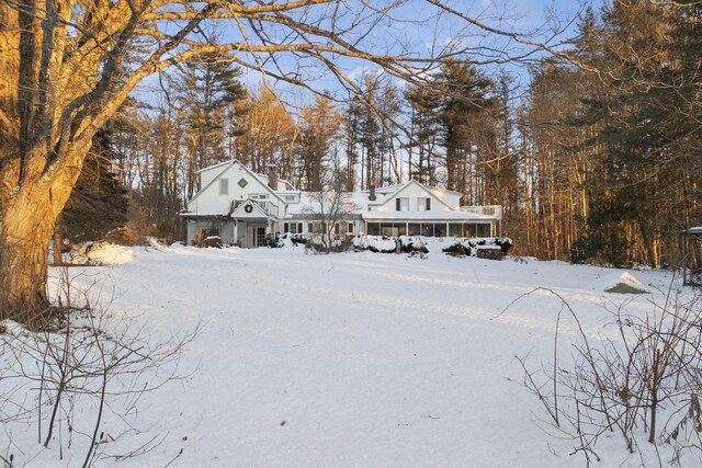 9 Dry Point Dr, Rome, ME 04963 - exterior space with a sunroom