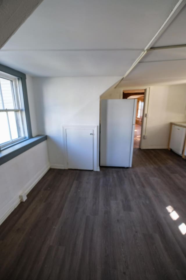 interior space featuring dark hardwood / wood-style flooring