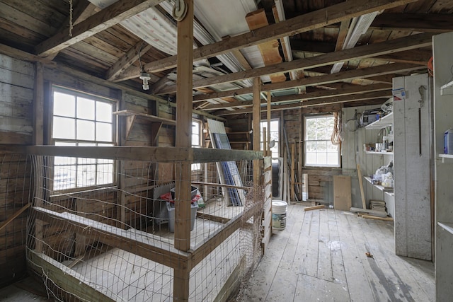 misc room featuring wood-type flooring