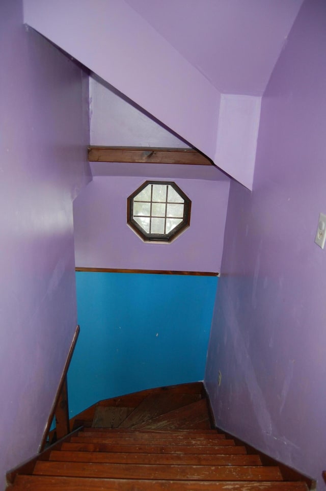 view of stairway