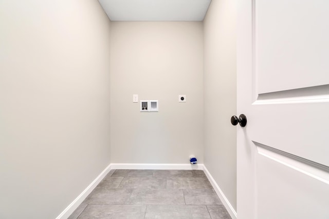 LOT4 Smutty Ln, Saco, ME 04072 - clothes washing area featuring hookup for an electric dryer, light tile patterned floors, and washer hookup