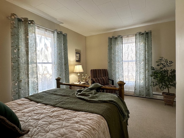 bedroom featuring carpet flooring