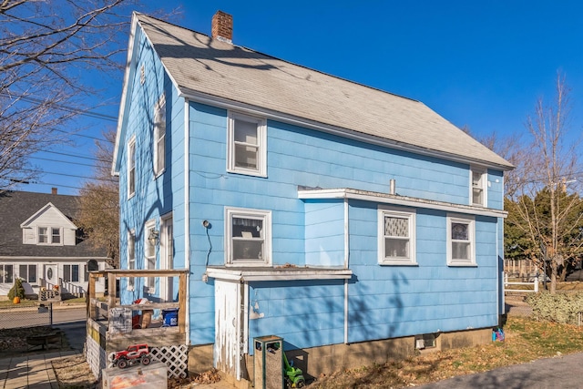 view of rear view of property