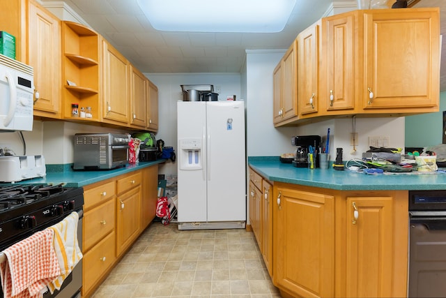 kitchen featuring white appliances