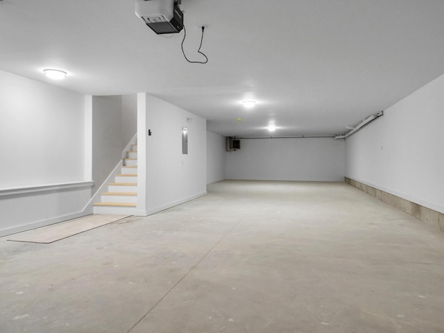 view of basement