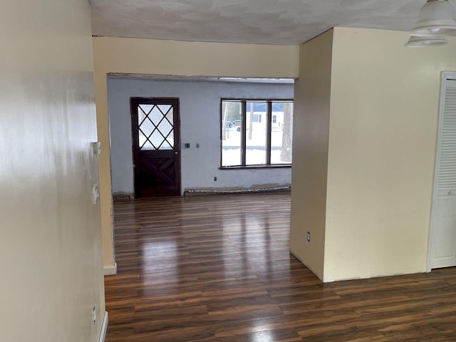 entryway featuring dark hardwood / wood-style flooring