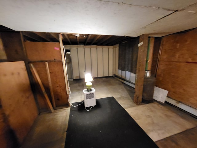 view of basement