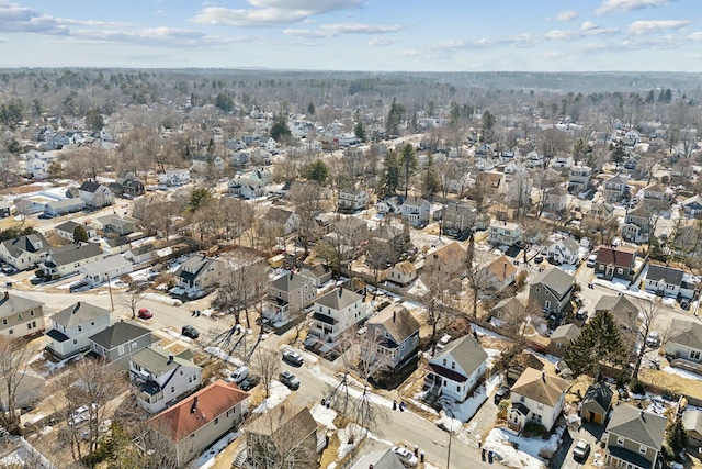 bird's eye view with a residential view