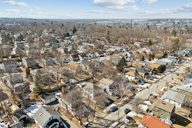 drone / aerial view featuring a residential view