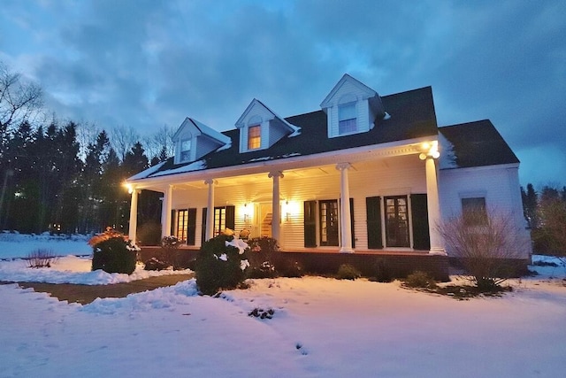 view of front of house with a porch