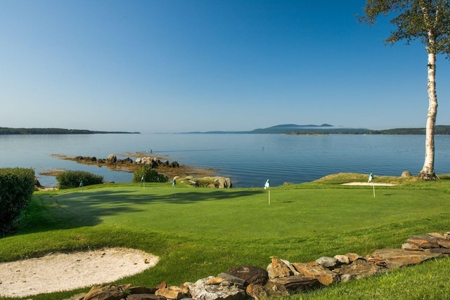 property view of water with a mountain view