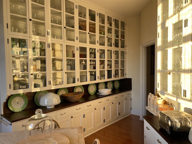 399 Hermits Point Rd, Islesboro, ME 04848 - wine cellar with dark wood-style floors