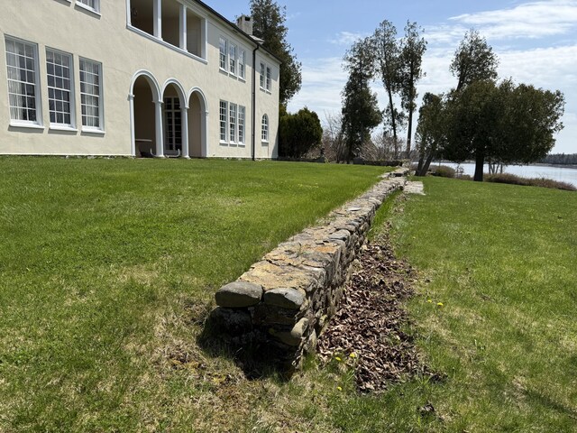 399 Hermits Point Rd, Islesboro, ME 04848 - view of yard with a water view