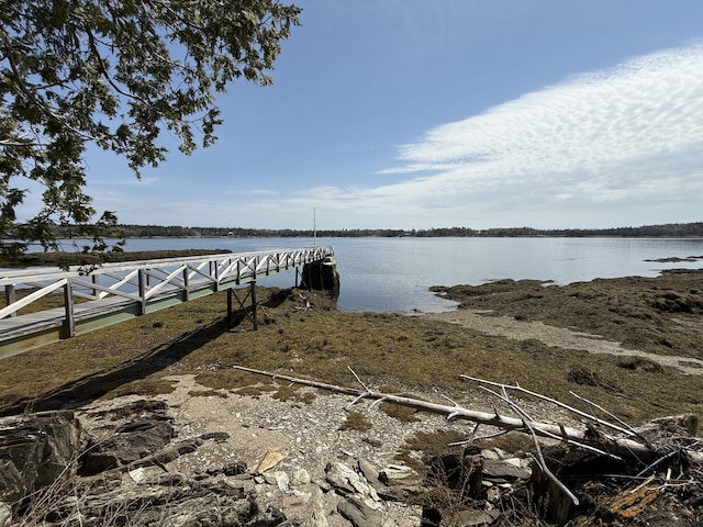 399 Hermits Point Rd, Islesboro, ME 04848 - view of dock with a water view