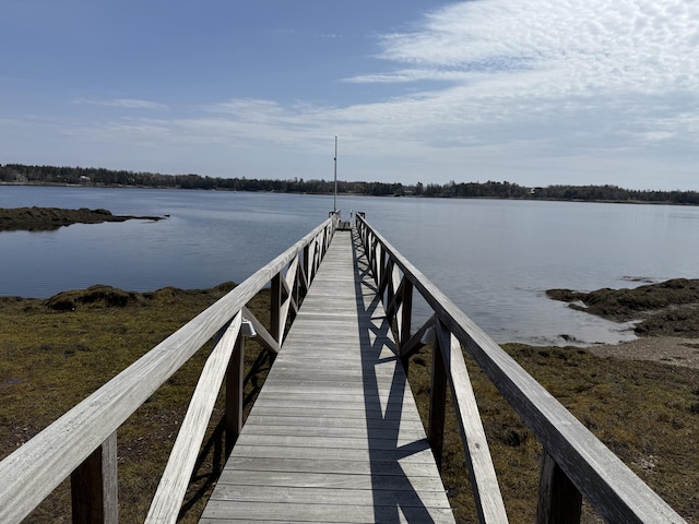 399 Hermits Point Rd, Islesboro, ME 04848 - dock area with a water view