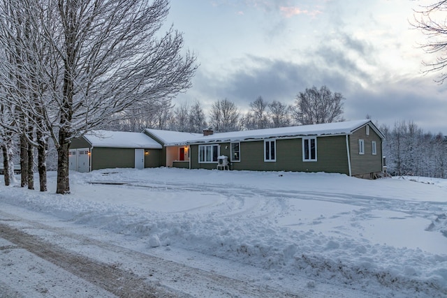 view of ranch-style home