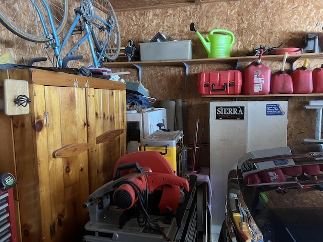 view of storage room