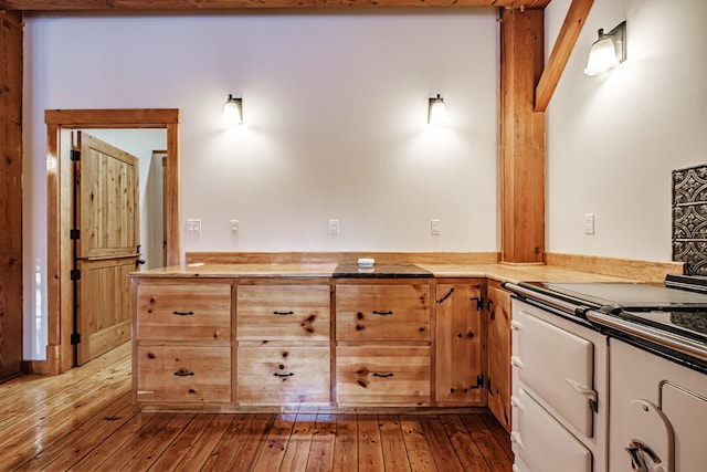 kitchen featuring wood-type flooring