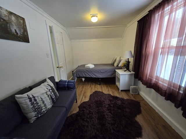 bedroom featuring light hardwood / wood-style floors