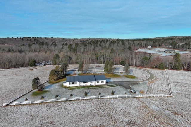 19 Branch Brook Rd, Thomaston, ME 04861 - aerial view of property and surrounding area featuring a forest