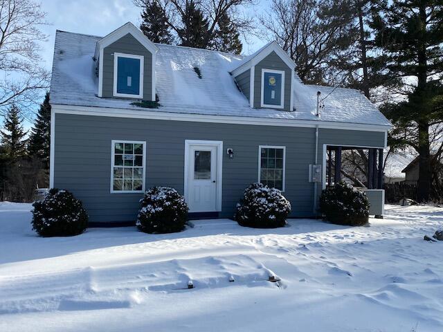 view of cape cod home