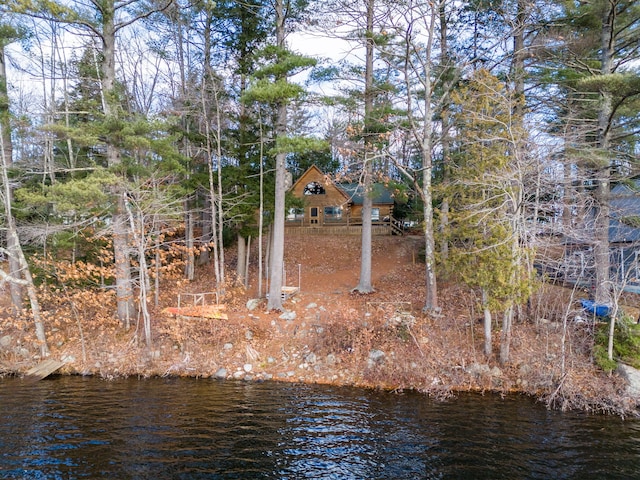 view of nature with a water view