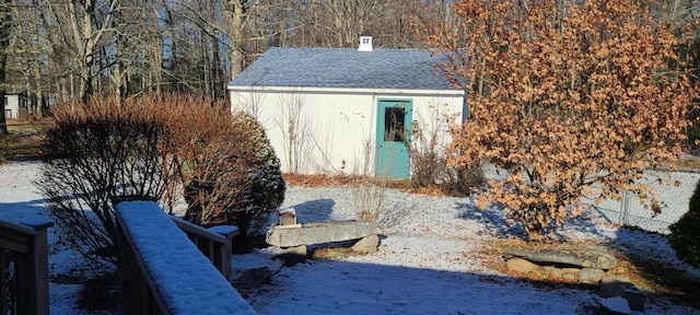 view of outdoor structure