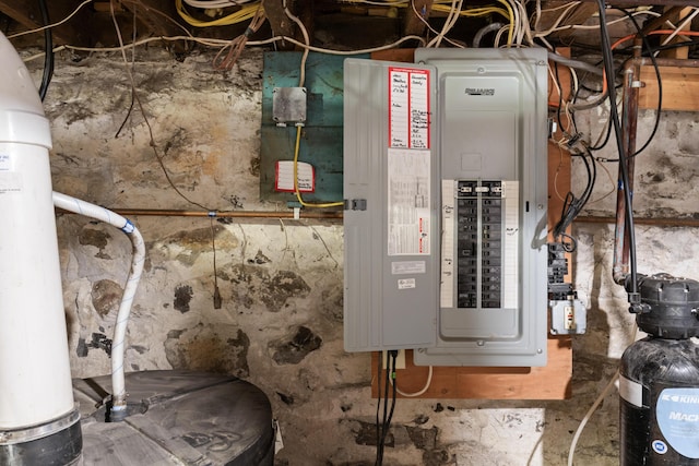 utility room with electric panel