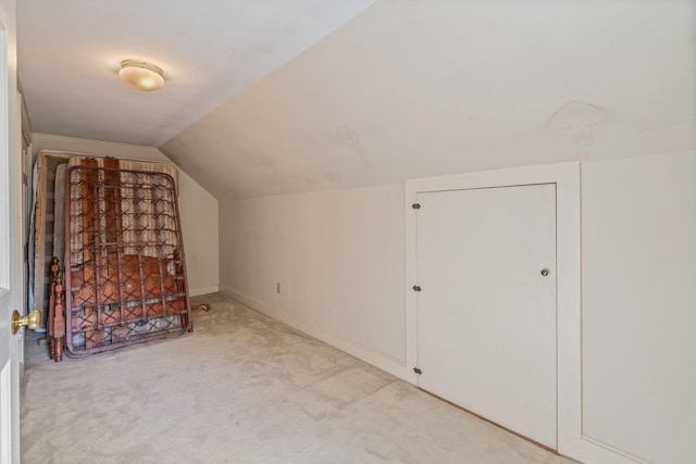 52 Chenery St, Portland, ME 04103 - additional living space with carpet and vaulted ceiling