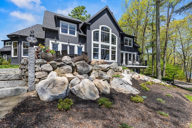 18 Sheehans Island Rd, Raymond, ME 04071 - back of house with a shingled roof