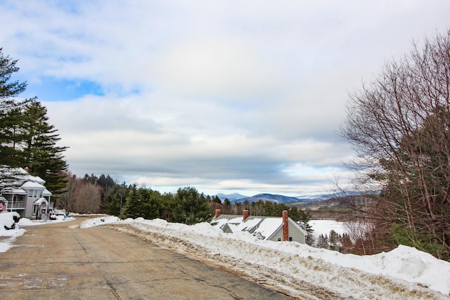 view of street featuring a mountain view