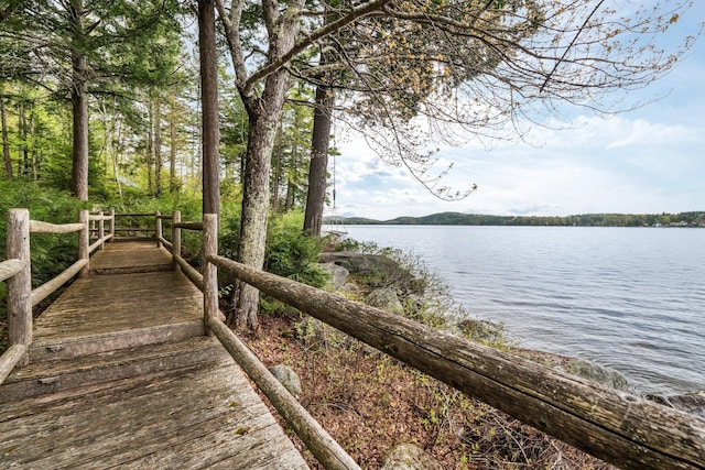 137 Birch Ln, Belgrade, ME 04917 - dock featuring a water view