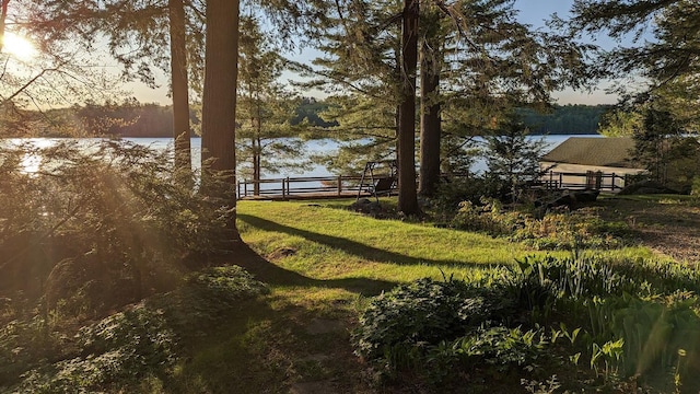 137 Birch Ln, Belgrade, ME 04917 - dock area with a water view