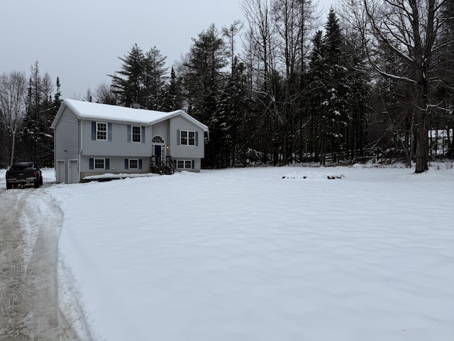 view of split foyer home